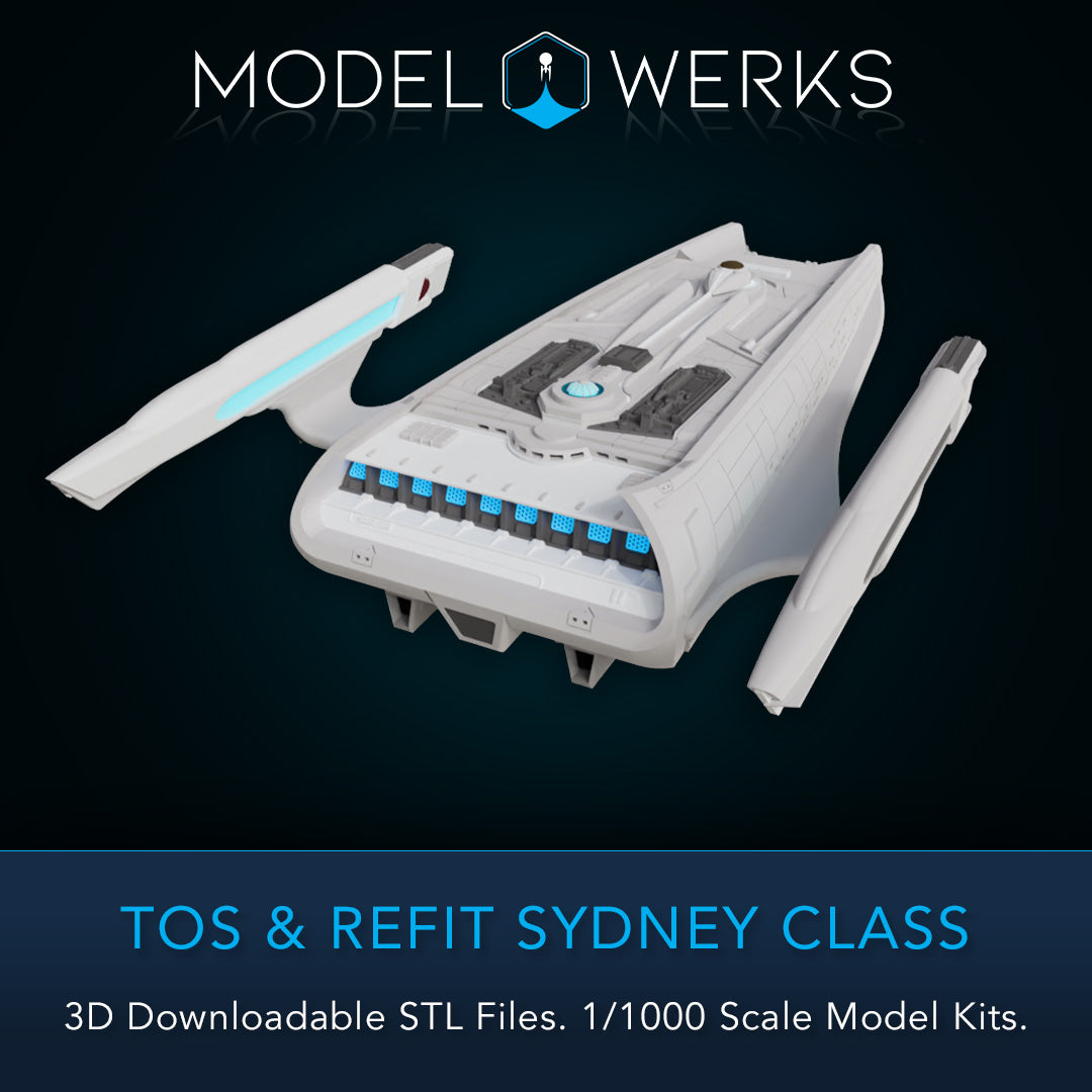 1/1000 TOS and Refit Sydney Class STL File Download
