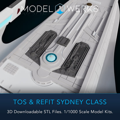 1/1000 TOS and Refit Sydney Class STL File Download