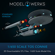 1/650 TOS Connie STL File Download
