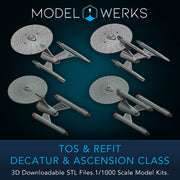 1/1000 Decatur / Ascension Class Light Dreadnought — STL File Download