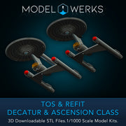 1/1000 Decatur / Ascension Class Light Dreadnought — STL File Download