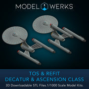 1/1000 Decatur / Ascension Class Light Dreadnought — STL File Download