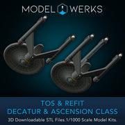 1/1000 Decatur / Ascension Class Light Dreadnought — STL File Download