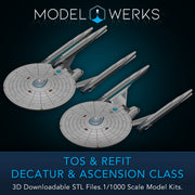 1/1000 Decatur / Ascension Class Light Dreadnought — STL File Download