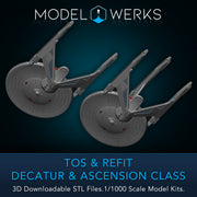 1/1000 Decatur / Ascension Class Light Dreadnought — STL File Download