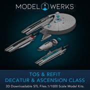 1/1000 Decatur / Ascension Class Light Dreadnought — STL File Download