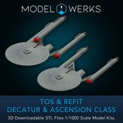 1/1000 Decatur / Ascension Class Light Dreadnought — STL File Download