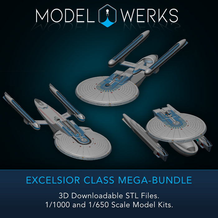 Excelsior Class 1/1000, 1/650, 1/350 Mega-Bundle