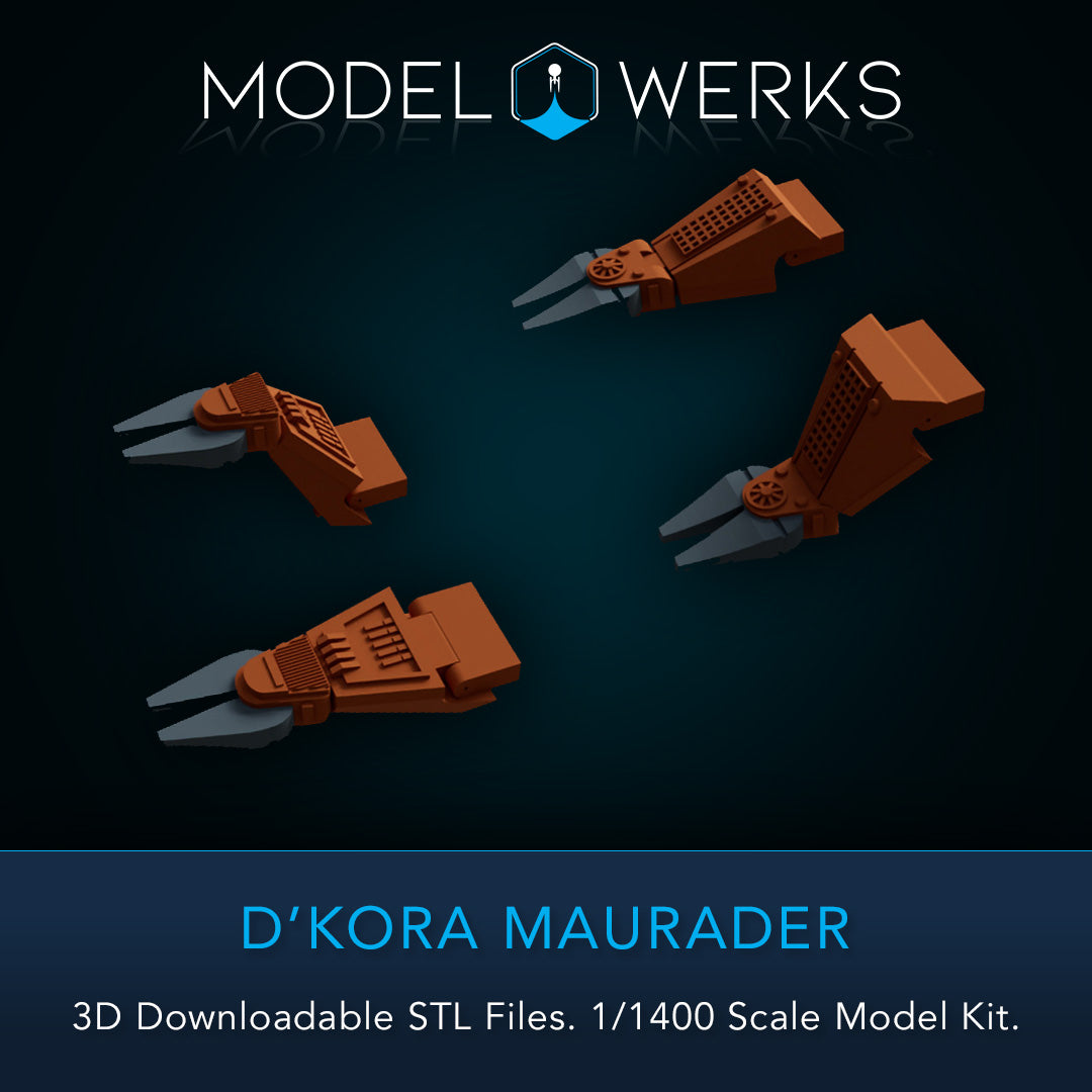 1/1400 D'Kora Maurader STL File Download