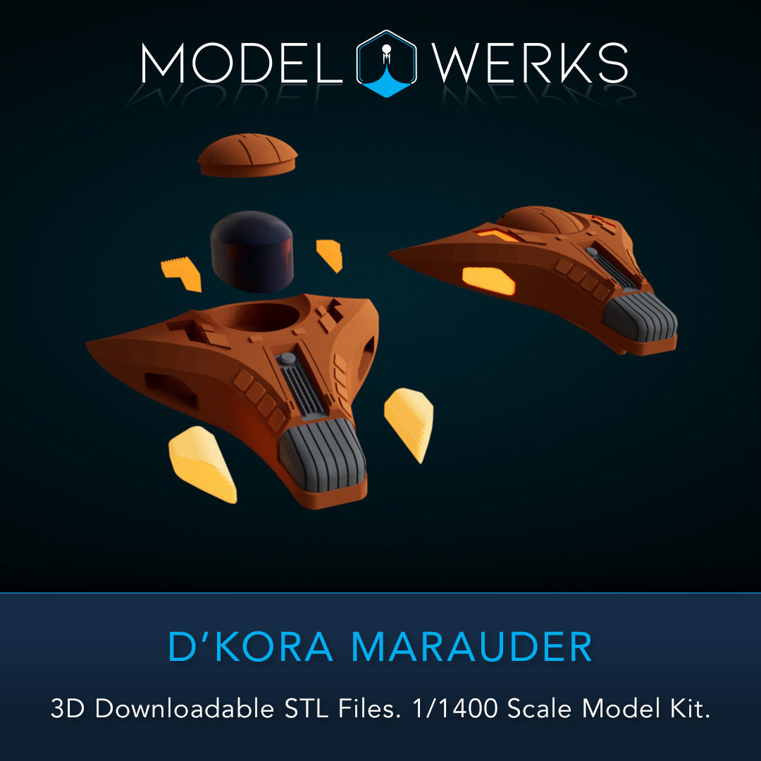 1/1400 D'Kora Maurader STL File Download