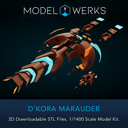 1/1400 D'Kora Maurader STL File Download