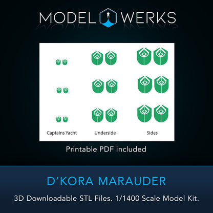 1/1400 D'Kora Maurader STL File Download