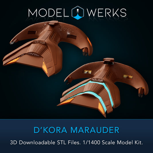 1/1400 D'Kora Maurader STL File Download