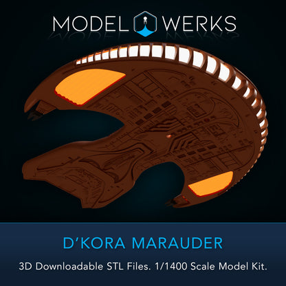 1/1400 D'Kora Maurader STL File Download