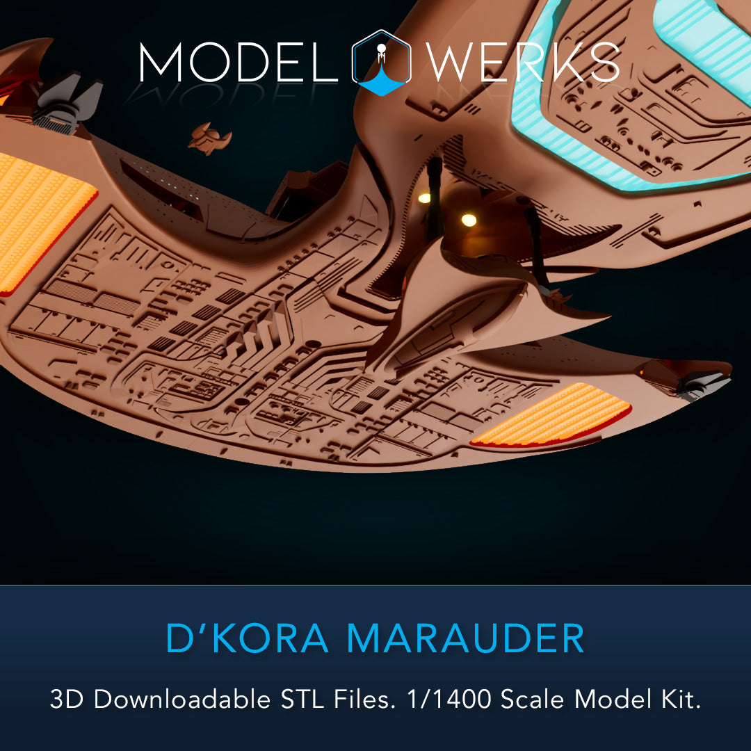 1/1400 D'Kora Maurader STL File Download