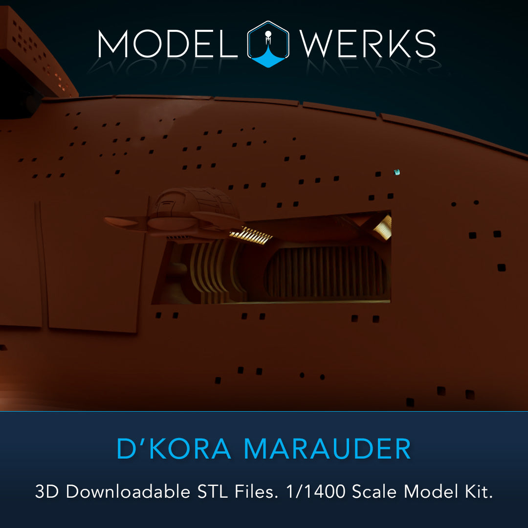 1/1400 D'Kora Maurader STL File Download
