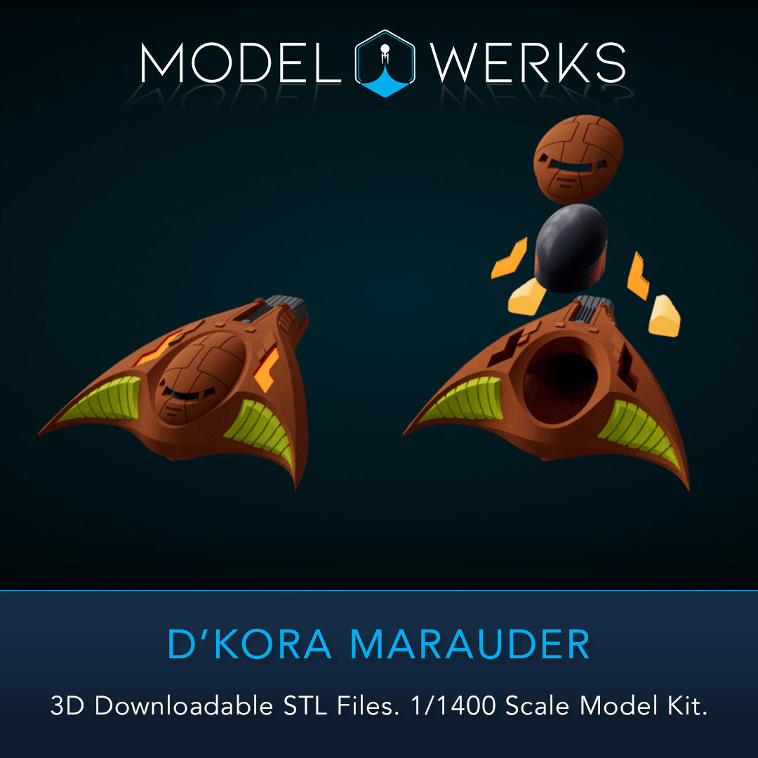 1/1400 D'Kora Maurader STL File Download