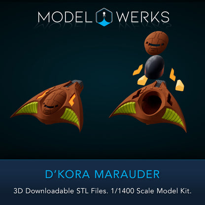 1/1400 D'Kora Maurader STL File Download
