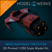 Merchantman Freighter Physical 3D Printed Kit