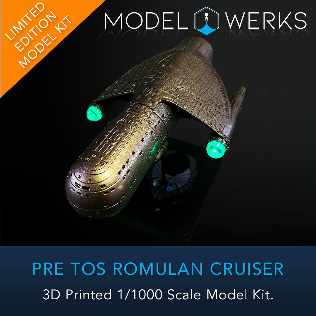 1/1000 Pre-TOS Romulan Physical 3D Printed Kit – modelwerkshop