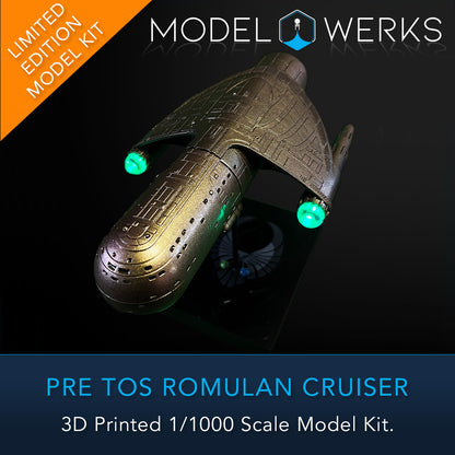 1/1000 Pre-TOS Romulan Physical 3D Printed Kit