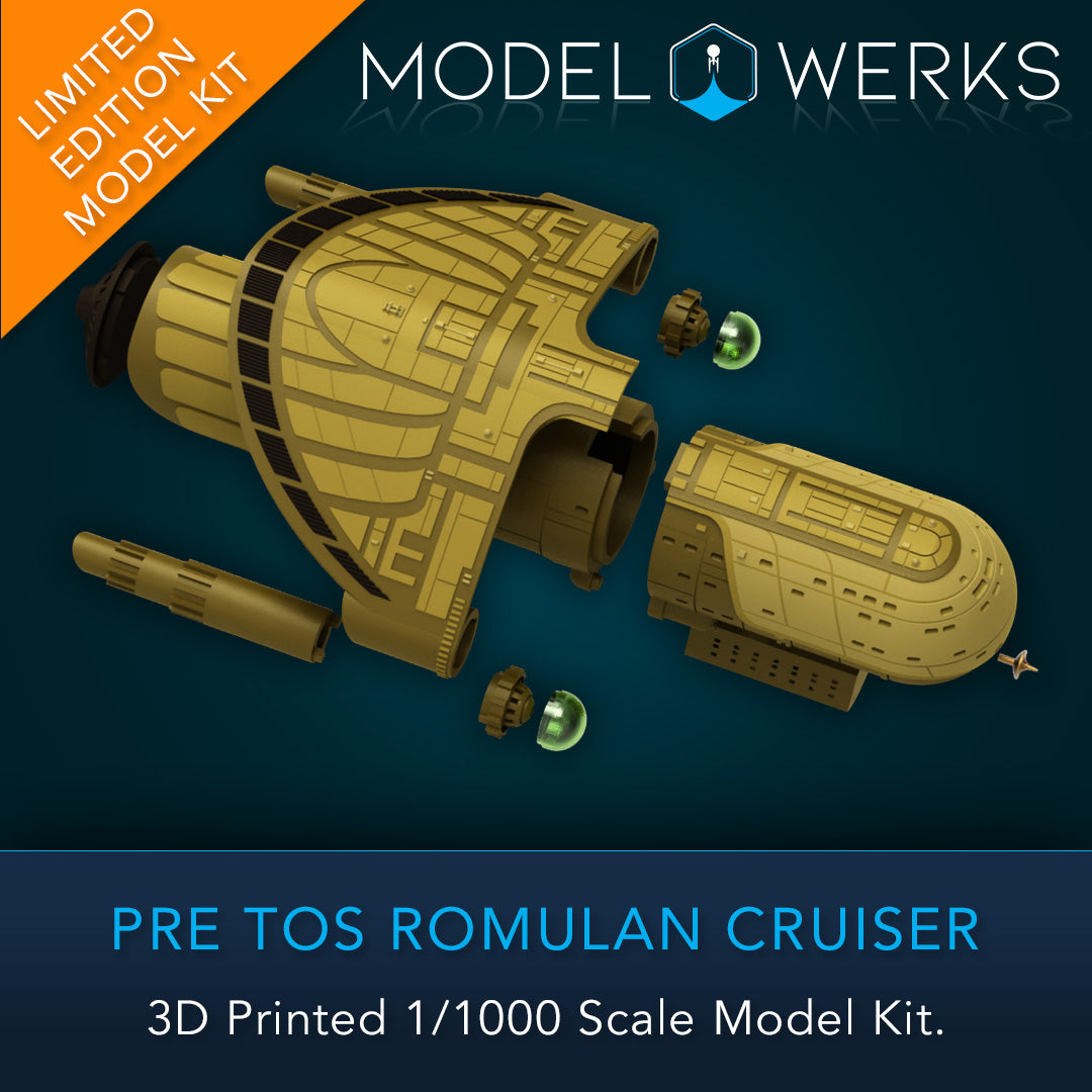 1/1000 Pre-TOS Romulan Physical 3D Printed Kit