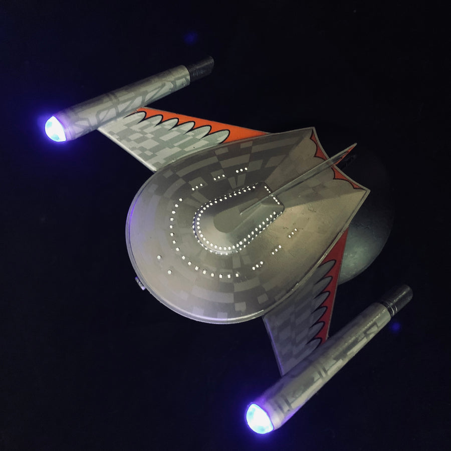 One-of-One 1/1000 Romulan Bird-of-Prey — Illuminated Finished Display Model