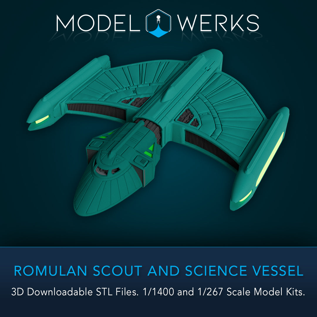 Romulan Scout and Science Vessel STL File Download