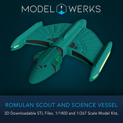 Romulan Scout and Science Vessel STL File Download