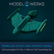 Romulan Scout and Science Vessel STL File Download