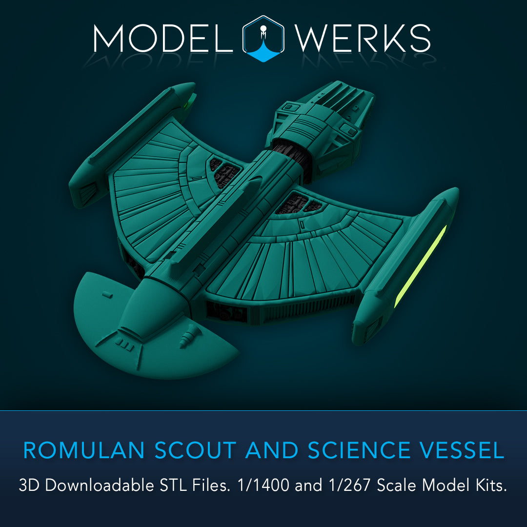 Romulan Scout and Science Vessel STL File Download