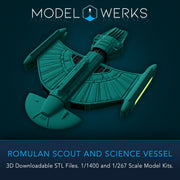 Romulan Scout and Science Vessel STL File Download