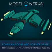 Romulan Scout and Science Vessel STL File Download