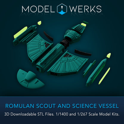 Romulan Scout and Science Vessel STL File Download