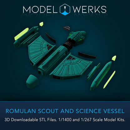 Romulan Scout and Science Vessel STL File Download