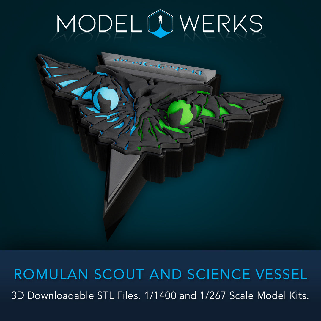 Romulan Scout and Science Vessel STL File Download