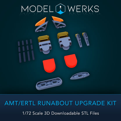 1:72 AMT/ERTL DS9 Runabout Upgrade Kit STL File Download