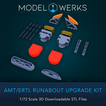 1:72 AMT/ERTL DS9 Runabout Upgrade Kit STL File Download