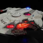 1K Scale USS Saratoga with battle damage