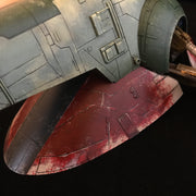 One-of-One 1/72 Scale Slave One — Original Fine Molds OOP Model Kit Built and lit.