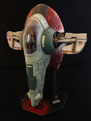 One-of-One 1/72 Scale Slave One — Original Fine Molds OOP Model Kit Built and lit.