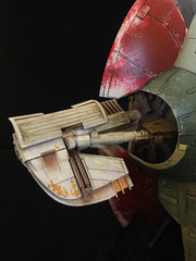 One-of-One 1/72 Scale Slave One — Original Fine Molds OOP Model Kit Built and lit.