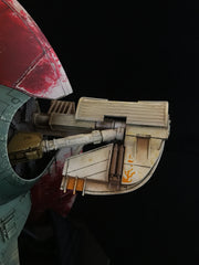 One-of-One 1/72 Scale Slave One — Original Fine Molds OOP Model Kit Built and lit.
