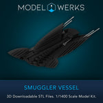 1/1400 Smuggler Ship Kit STL File Download