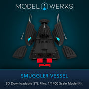 1/1400 Smuggler Ship Kit STL File Download
