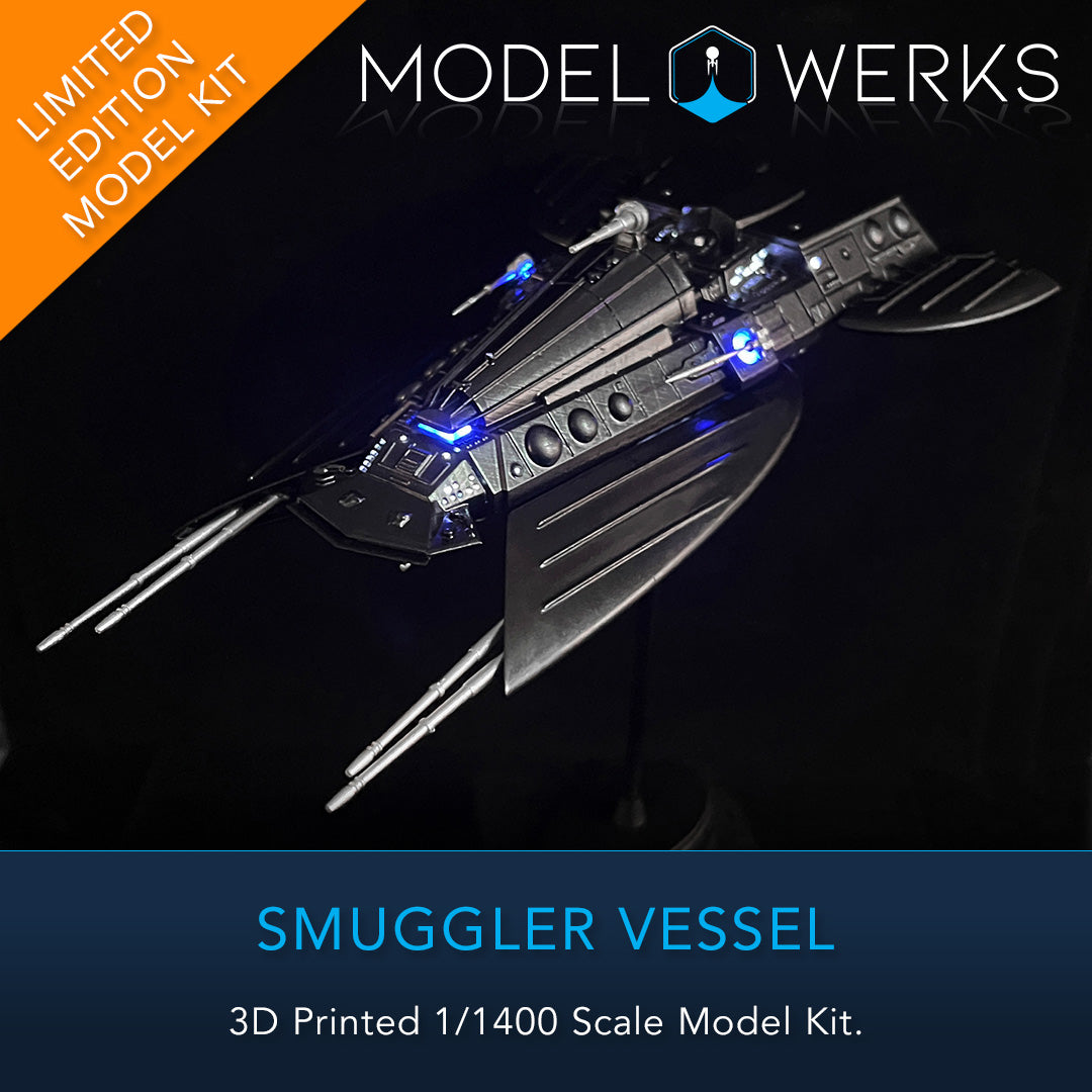 1/1400 Smuggler Ship 3D printed Physical Model Kit