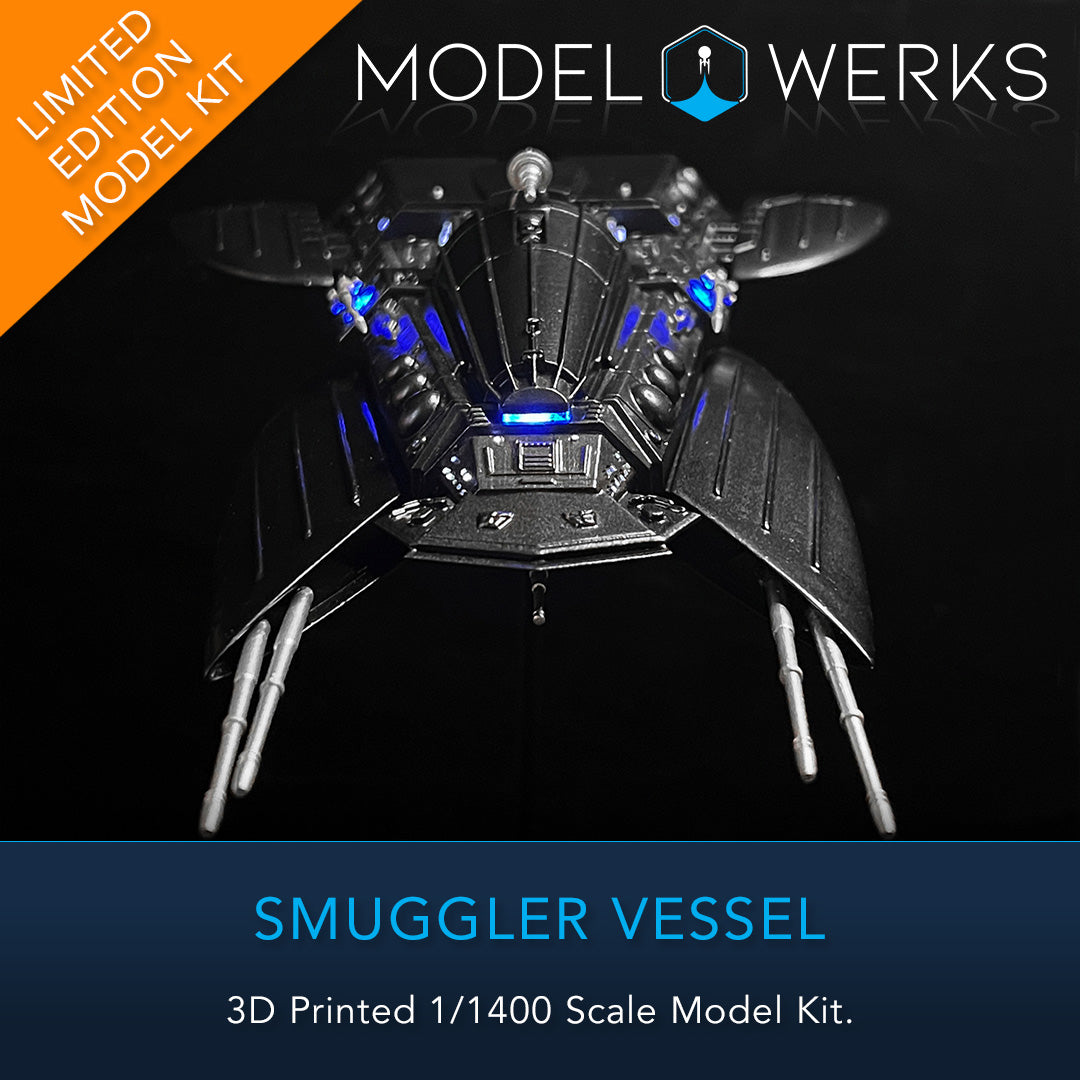 1/1400 Smuggler Ship 3D printed Physical Model Kit