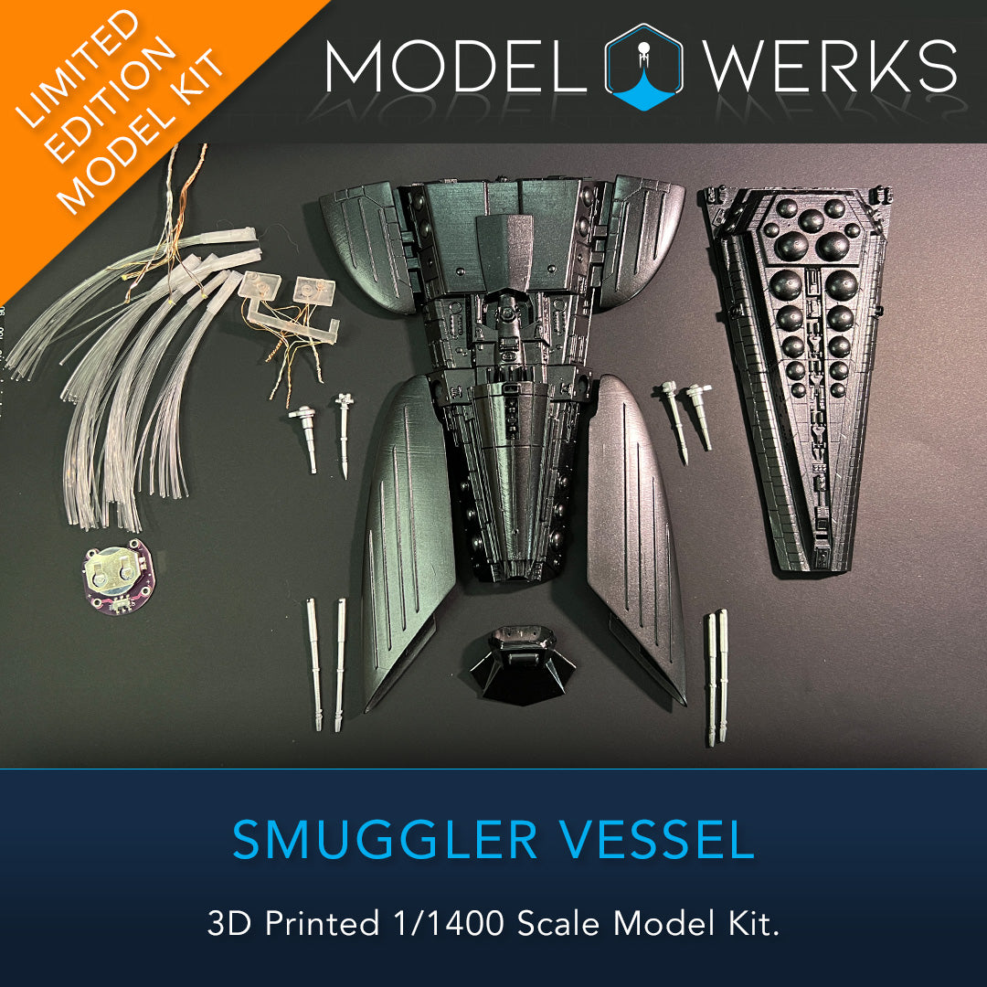 1/1400 Smuggler Ship 3D printed Physical Model Kit