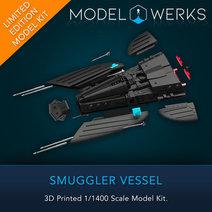 1/1400 Smuggler Ship 3D printed Physical Model Kit