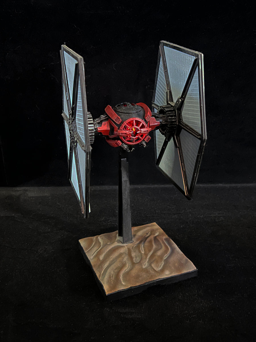 One-of-One First Order Tie Fighter 1/72 Scale — Illuminated Finished Display Model